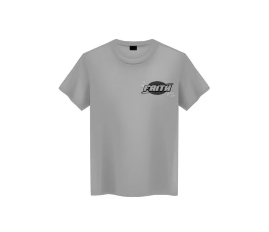 grey t-shirt faith